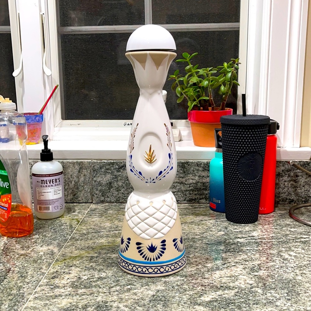 Clause Azul empty tequila bottle